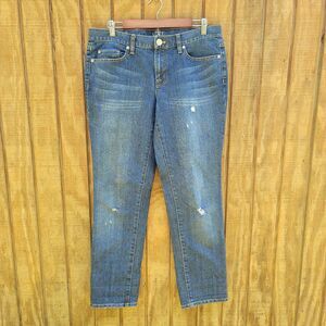 Ann Taylor Loft Mid Rise Boyfriend Jeans Womens Size 8